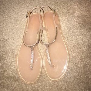 Sparkly Nude Sandals